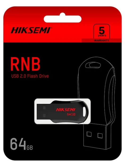 PENDRIVE 64GB HIKSEMI 2.0 RNB